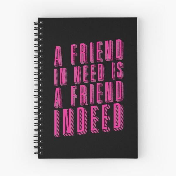 Item preview, Friend In Need Is A Friend Indeed - Typography - Pink designed and sold by crazycollective.