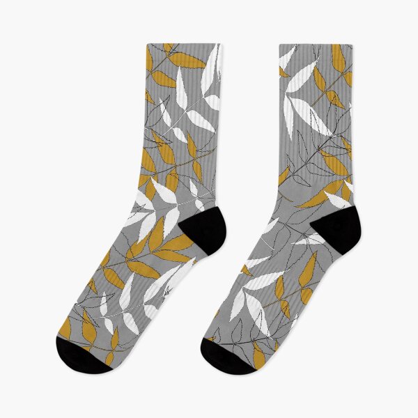 Item preview, desert ash - mustard on grey designed and sold by Claire Bowley.