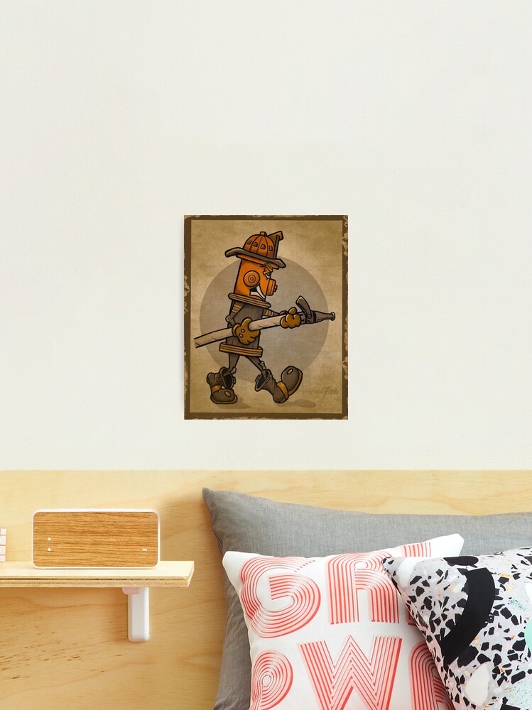 Thumbnail 1 of 3, Photographic Print, Nozzleman - Hero Hydrants designed and sold by FiremanUP.