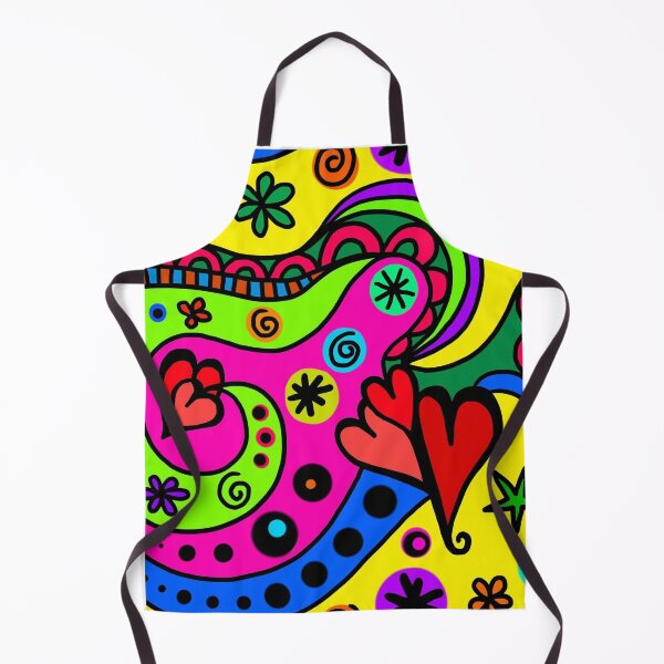 Item preview, Colorful Chic Heart Hippie Bright Pattern designed and sold by Teez-Me.