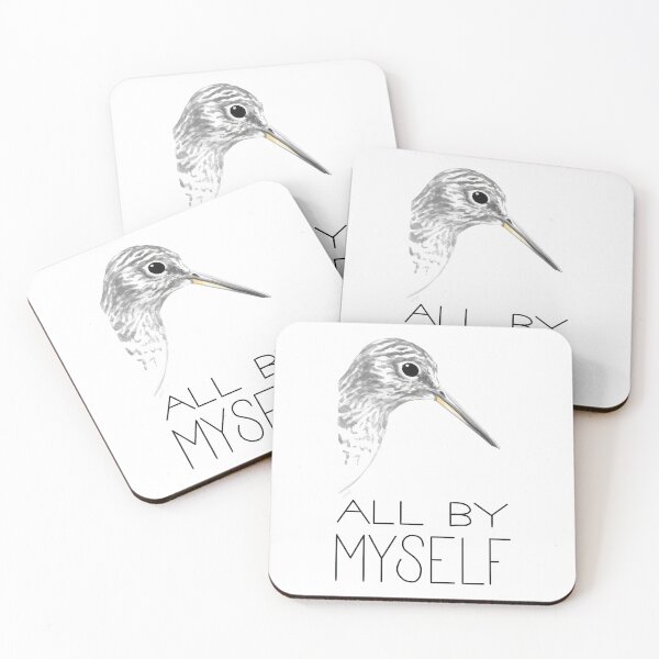 Item preview, All By Myself (Solitary Sandpiper) designed and sold by LauraWolfArtist.