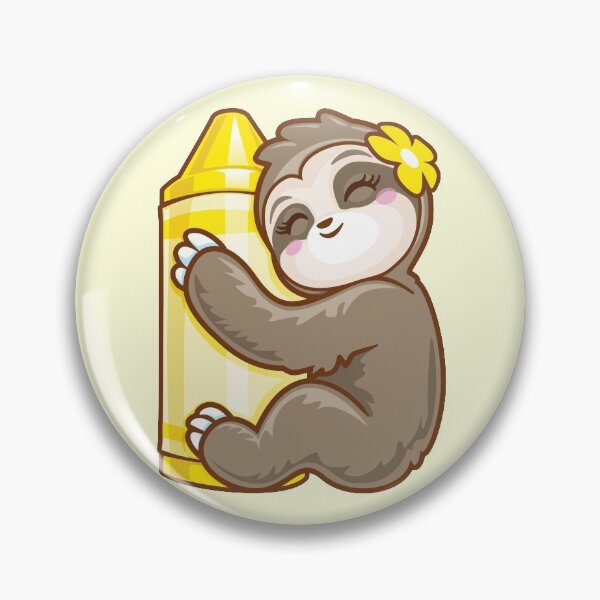 Item preview, Yellow Cray on Cute Sloth Lovers Yellow  designed and sold by pablomendoza.