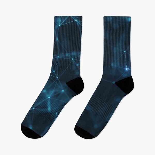 Item preview, Blue Light Particles Geometric Pattern designed and sold by CherryDamzel.