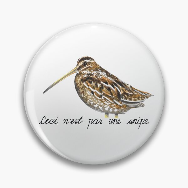 Item preview, Ceci N'est Pas Une Snipe (Wilson's Snipe) designed and sold by LauraWolfArtist.