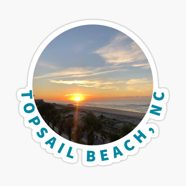 Item preview, Topsail Beach sunrise designed and sold by BullishGraphics.