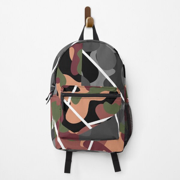 Item preview, Camouflage Hexagon - Desert Colours Negative Space Camo hexagon with a Grey Camo Hexagon designed and sold by T-RAZR.