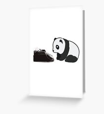 Typewriter Panda Greeting Card