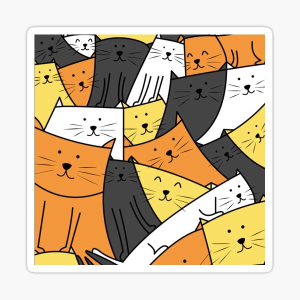 The Cats are Watching Sticker