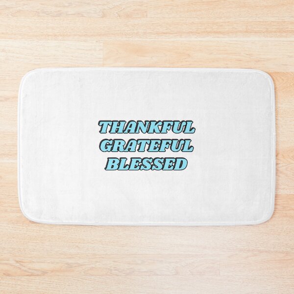 Item preview, THANKFUL GRATEFUL BLESSED blue designed and sold by Inspirationmotivation.