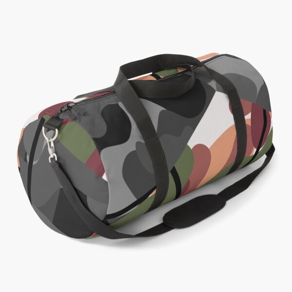 Item preview, Camouflage Hexagon - Desert Colours Negative Space Camo hexagon with a Grey Camo Hexagon and Black Background designed and sold by T-RAZR.