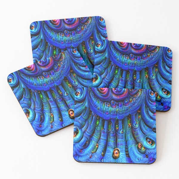 Item preview, Trippy blue fractal designed and sold by BelAnnGrey.