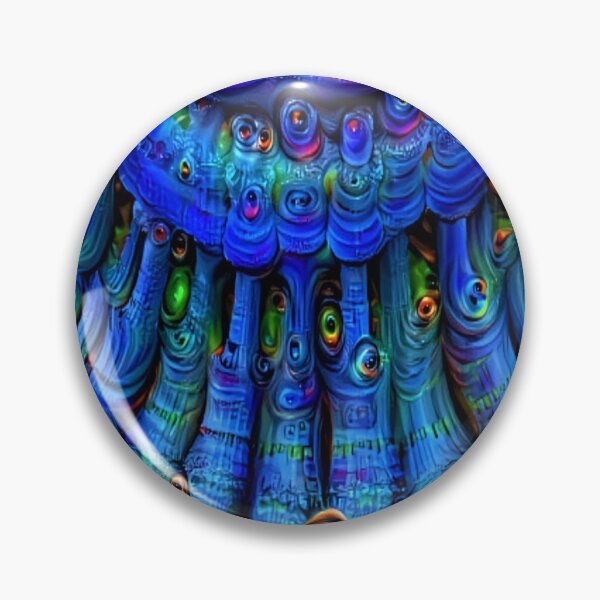 Item preview, Trippy blue fractal designed and sold by BelAnnGrey.