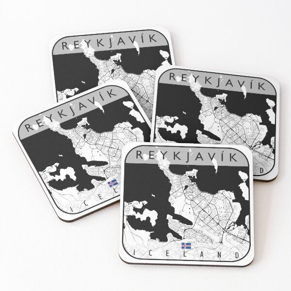 Item preview, REYKJAVIK MAP ICELAND designed and sold by hatimelhag.