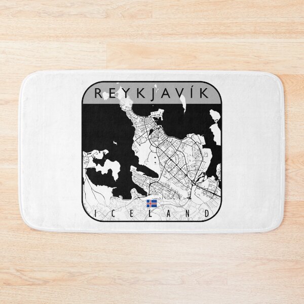 Item preview, REYKJAVIK MAP ICELAND designed and sold by hatimelhag.