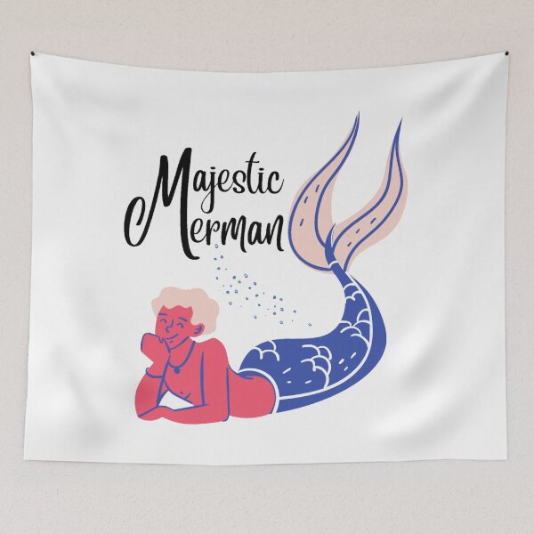 Item preview, majestic merman designed and sold by Wavavo.
