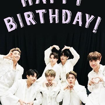 BTS Birthday Card Postcard for Sale by marisaurban