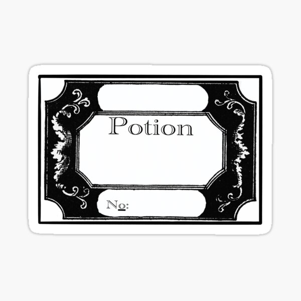 Aperçu de l'œuvre Étiquette de potion HP Maître des potions créée et vendue par Alittlemagik.