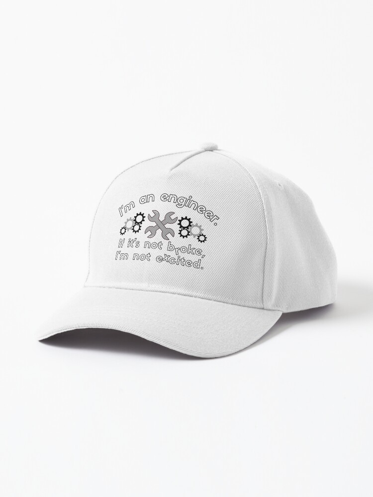 ENGINEERING IS MY MIDDLE NAME BLACK BASEBALL CAP FUNNY HAT