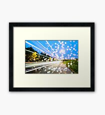 freezlight in the night Framed Print