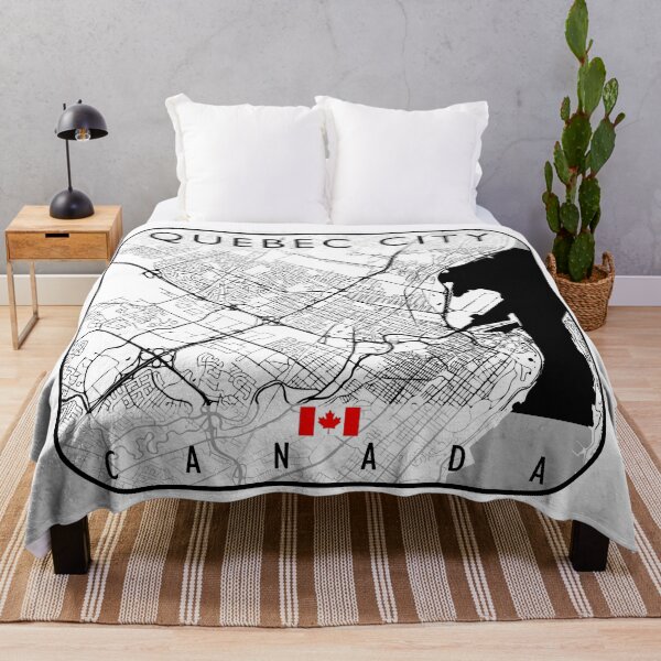 Item preview, QUEBEC CITY MAP CANADA designed and sold by hatimelhag.