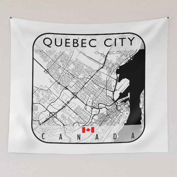 Item preview, QUEBEC CITY MAP CANADA designed and sold by hatimelhag.