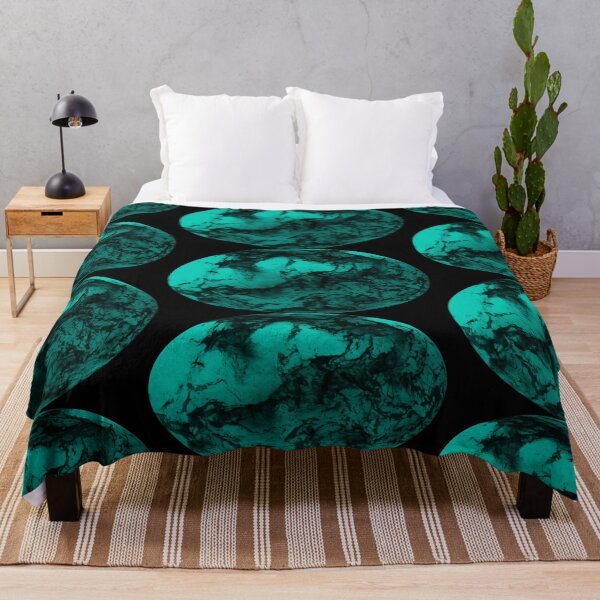 Item preview, Spooky Weird Design, Featuring Tones of Turquoise and Black - Oval Shape designed and sold by FoxyParrot.
