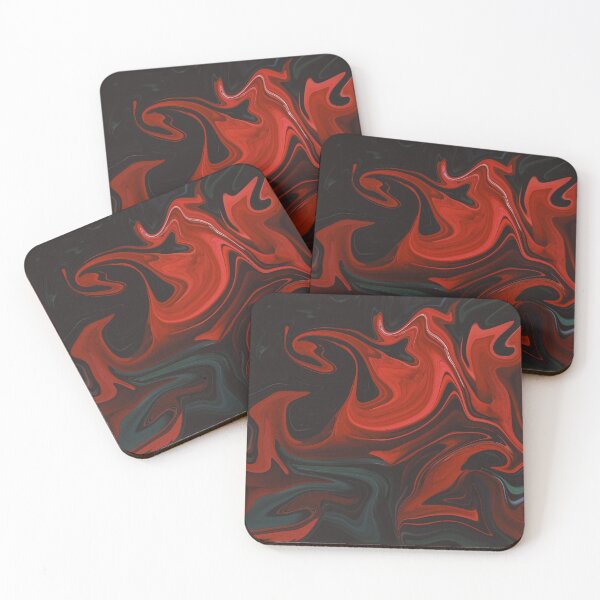 Item preview, Red Palette Abstract Painting Color Study Series D-12 designed and sold by ZekeArtPrints.