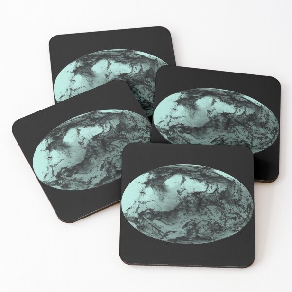 Item preview, Spooky Weird Design, Featuring Tones of Turquoise and Black - Oval Shape designed and sold by FoxyParrot.
