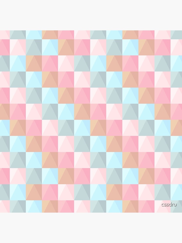 Abstract Tie Dye Pastel Geometric Rectangles Pattern by cssdru