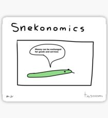 Snekonomics - A Tiny Snek Comic Sticker