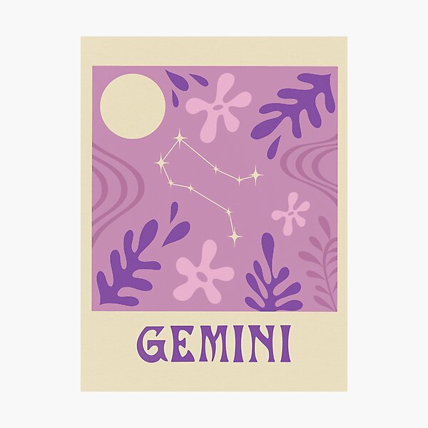 Abstract Gemini Zodiac  Photographic Print