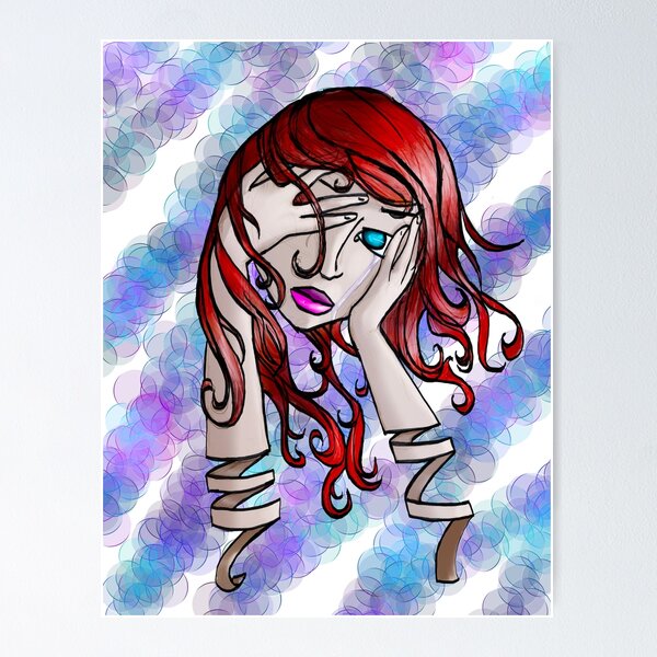 Item preview, Unravel Me - Full Color Sketch Bubble Background Version designed and sold by Mojoanimeo.