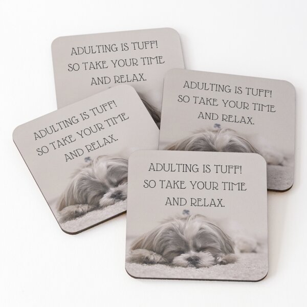 Item preview, Adulting is Tuff! So Take Your Time and Relax. designed and sold by MomobyRai.