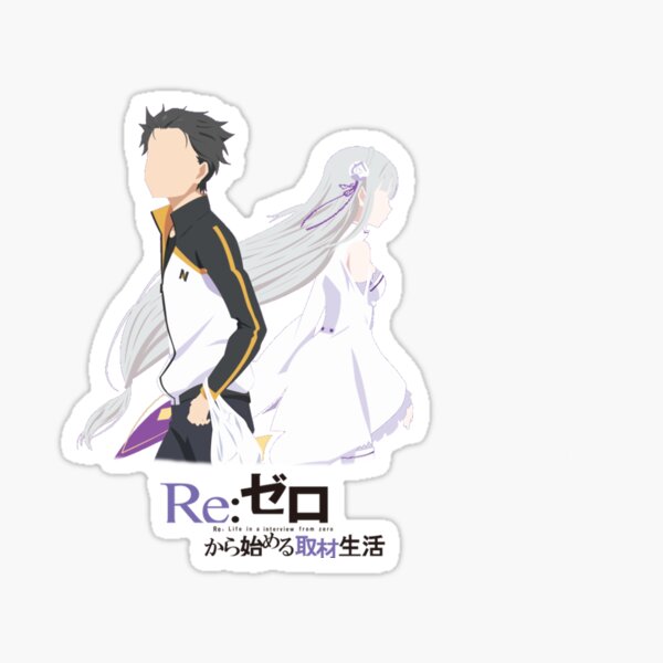 Re:Zero Sub and Emi Minimalist Sticker