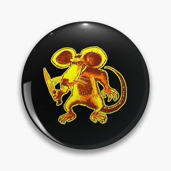 Item preview, funny mouse with knife cartoon style illustration  designed and sold by maiellaferencz.