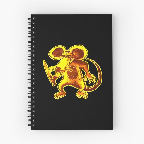 Item preview, funny mouse with knife cartoon style illustration  designed and sold by maiellaferencz.