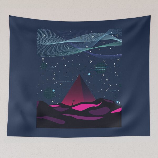 Item preview, Retro Future 80s Wave Pyramid designed and sold by PacificTime.