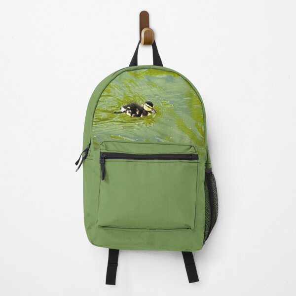 Item preview, Little Baby Mallard Duckling Swimming Green Pond designed and sold by Anna Lemos.