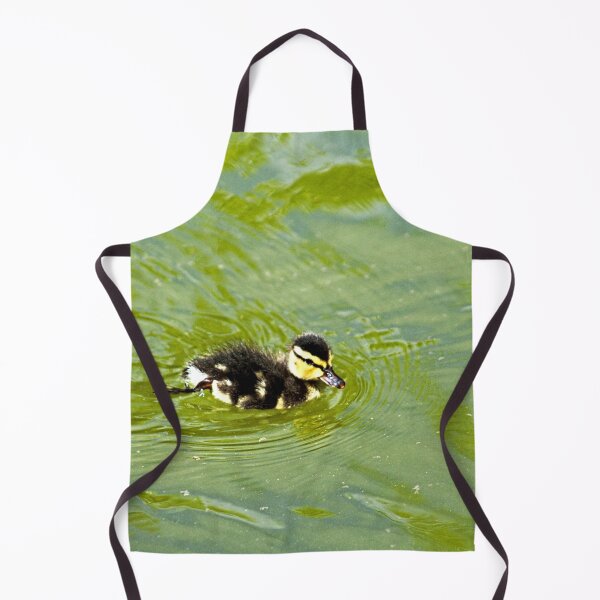 Item preview, Little Baby Mallard Duckling Swimming Green Pond designed and sold by Anna Lemos.