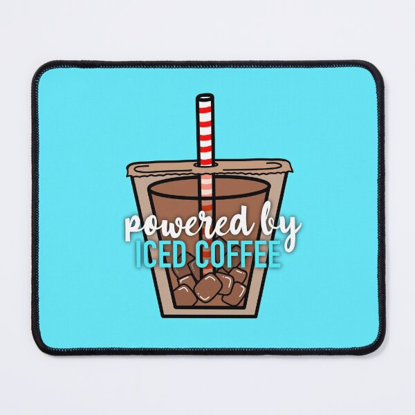 Item preview, Powered by iced coffee designed and sold by CakeyDoesArt.