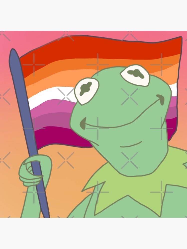 Lesbian Frog Pride Flag Sticker For Sale By Goetzrae Redbubble