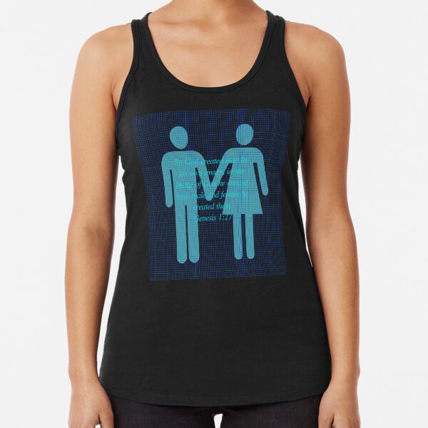 Genesis 1:27 Racerback Tank Top
