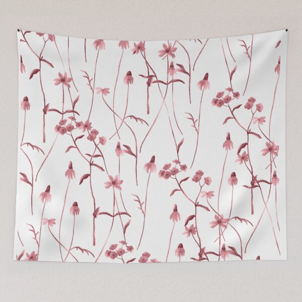 Item preview, Long-Stemmed Flower Pattern | Pink designed and sold by mareabello.