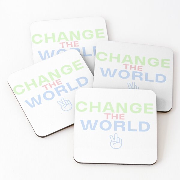 Item preview, CHANGE THE WORLD (PASTEL, PEACE SIGN)  designed and sold by annabellely.
