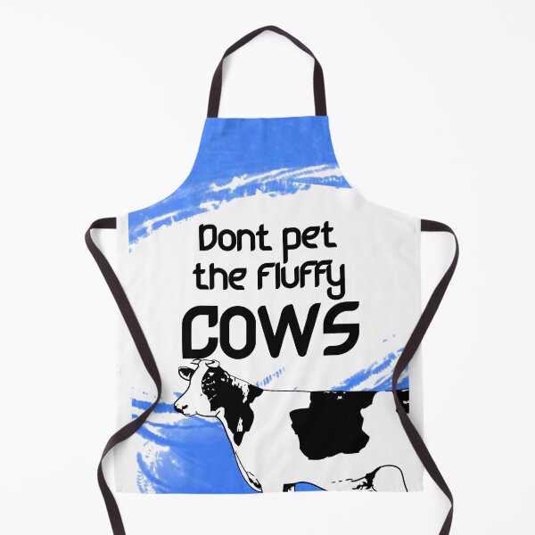 Item preview, Do Not Pet The Fluffy Cows- Cool blue and white design designed and sold by iPhoneGuy.