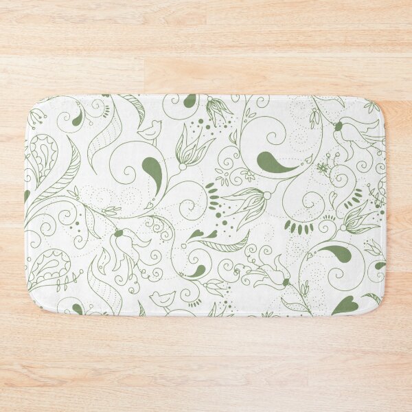 Item preview, Line Floral Pattern | Green  designed and sold by mareabello.
