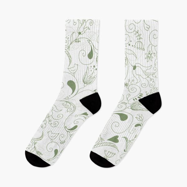 Item preview, Line Floral Pattern | Green  designed and sold by mareabello.