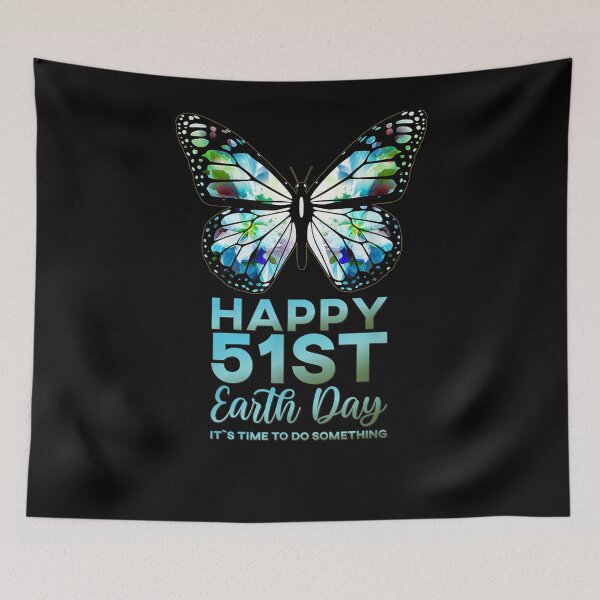 Item preview, Happy 51st Earth Day Monarch Flower Butterfly Anniversary designed and sold by nancyholly.