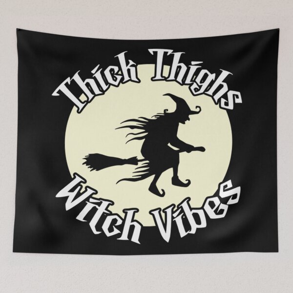 Item preview, Thick Thighs Witch Vibes Vintage Witch designed and sold by Oriana305.