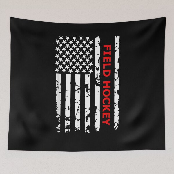 Item preview, Field Hockey Usa Flag For Americans designed and sold by nancyholly.